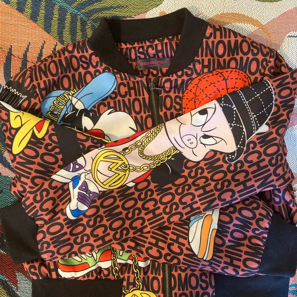 Looney Tunes lightweight cropped bomber jacket
